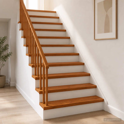 Stair Tread 8 pcs 100 x 30 x 2 cm Brown Solid Oak Wood