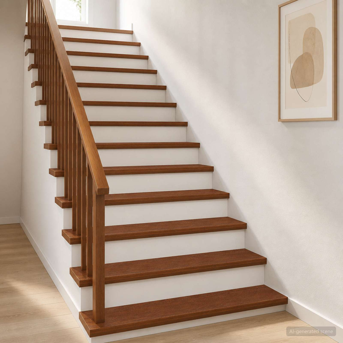 Stair Tread 8 pcs 100 x 25 x 2 cm Dark Brown Solid Oak Wood