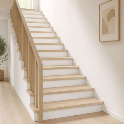 Stair Tread 12 pcs 120 x 30 x 2 cm White Solid Oak Wood