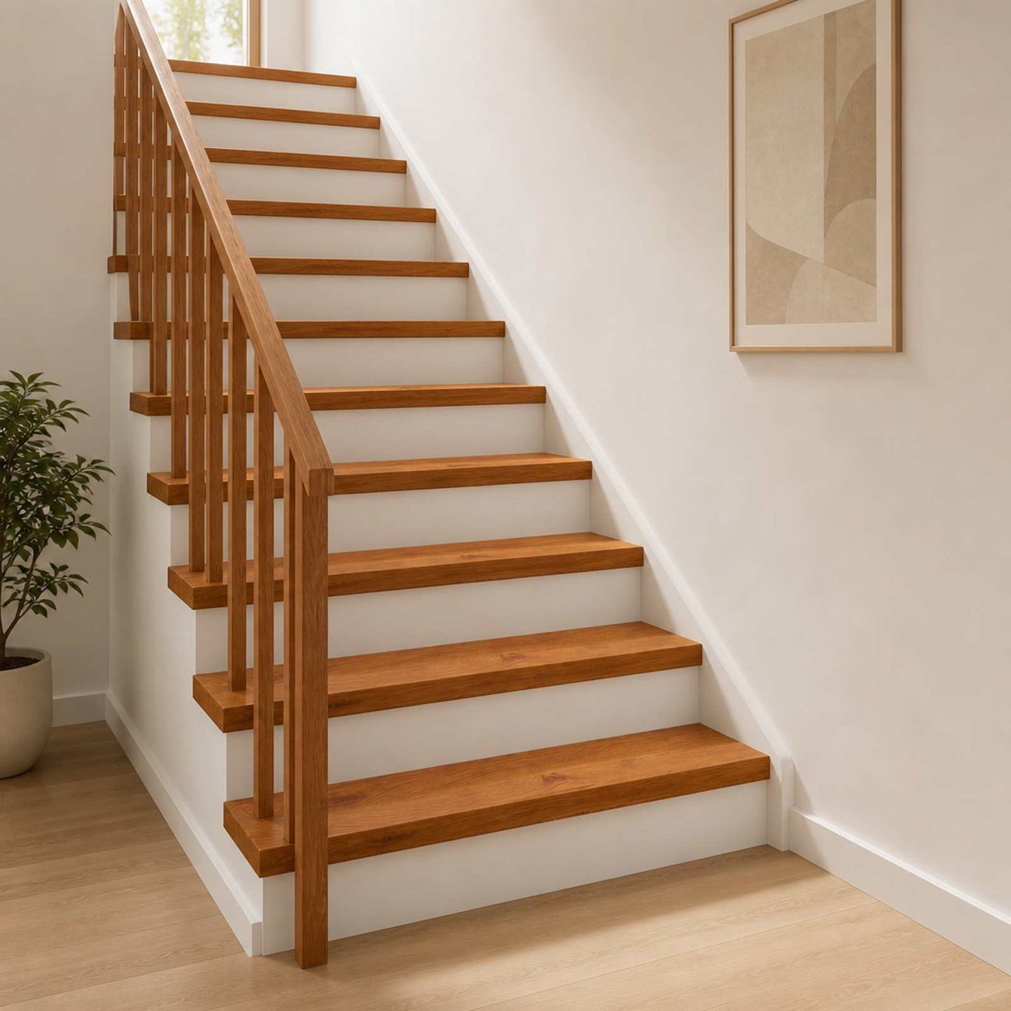Stair Tread 12 pcs 120 x 30 x 2 cm Brown Solid Oak Wood