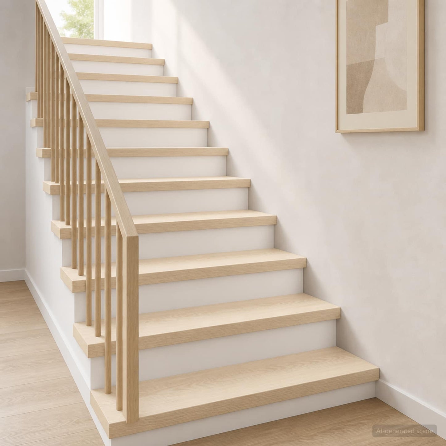 Stair Tread 16 pcs 90 x 30 x 2 cm White Solid Oak Wood