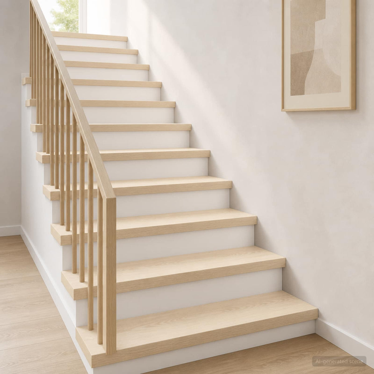 Stair Tread 16 pcs 90 x 25 x 2 cm White Solid Oak Wood