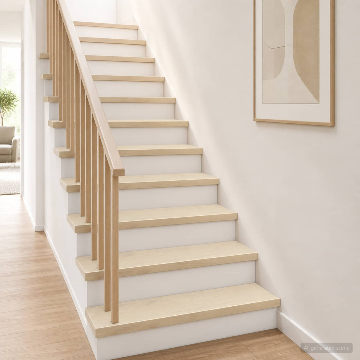 Stair Tread 16 pcs 120 x 30 x 2 cm White Solid Oak Wood