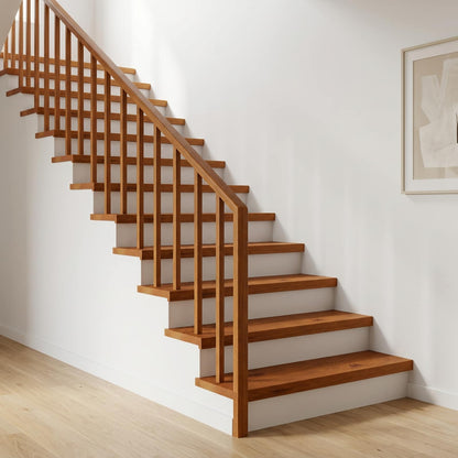 Stair Tread 16 pcs 80 x 25 x 2 cm Brown Solid Oak Wood