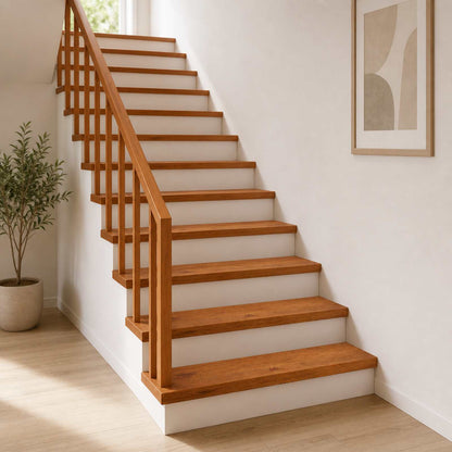 Stair Tread 16 pcs 120 x 25 x 2 cm Brown Solid Oak Wood