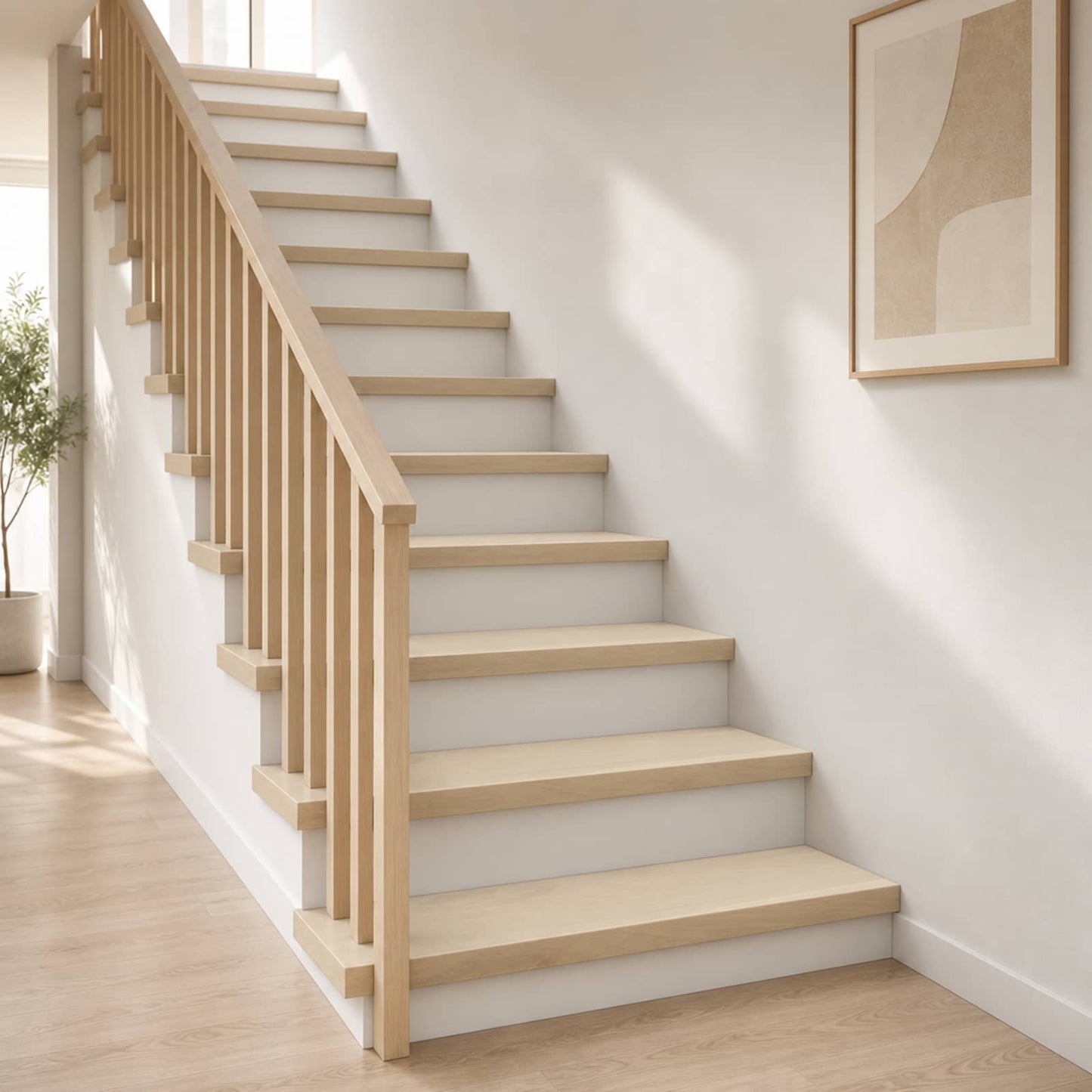 Stair Tread 20 pcs 120 x 25 x 2 cm White Solid Oak Wood