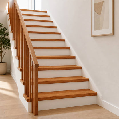 Stair Tread 20 pcs 120 x 25 x 2 cm Brown Solid Oak Wood