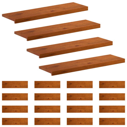 Stair Tread 20 pcs 100 x 30 x 2 cm Brown Solid Oak Wood