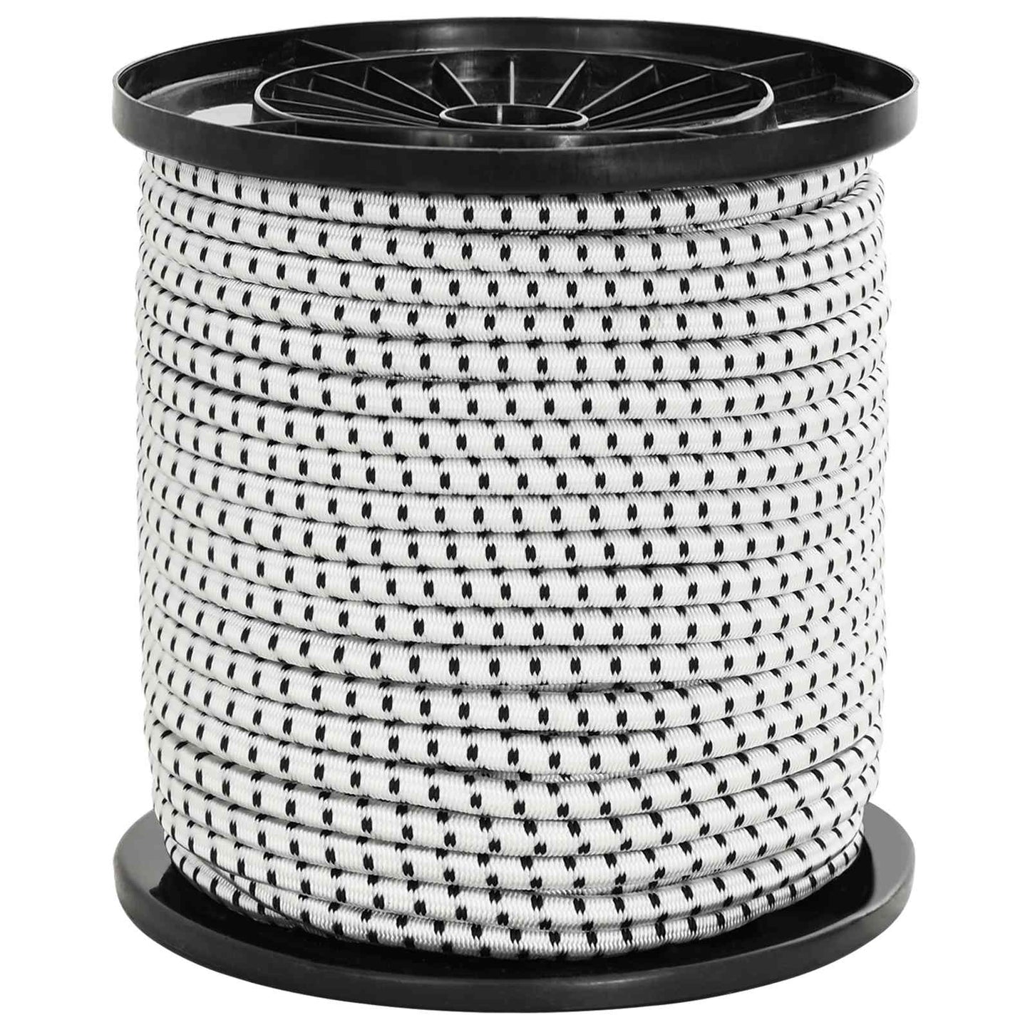Bungee Cords 6 mm Black and White PP and Rubber