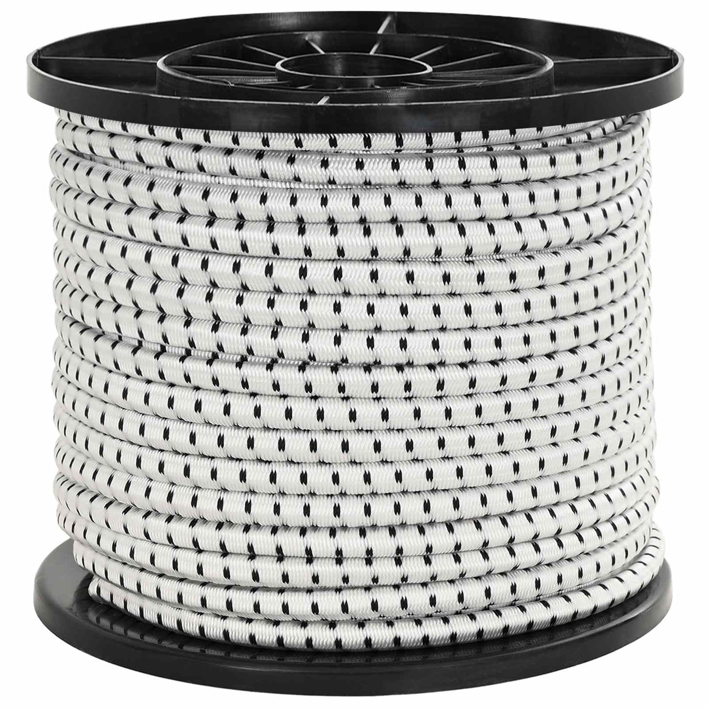 Bungee Cords 10 mm Black and White PP and Rubber