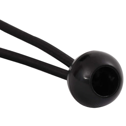 Bungee Cords with Balls 24 pcs Black 4 mm x 22 cm Polypropylene