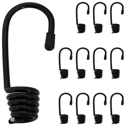 Hooks 12 pcs Black 4 mm x 5 cm Steel