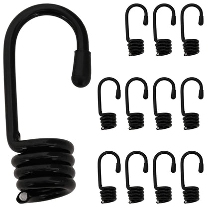 Hooks 12 pcs Black 8 mm x 5 cm Steel