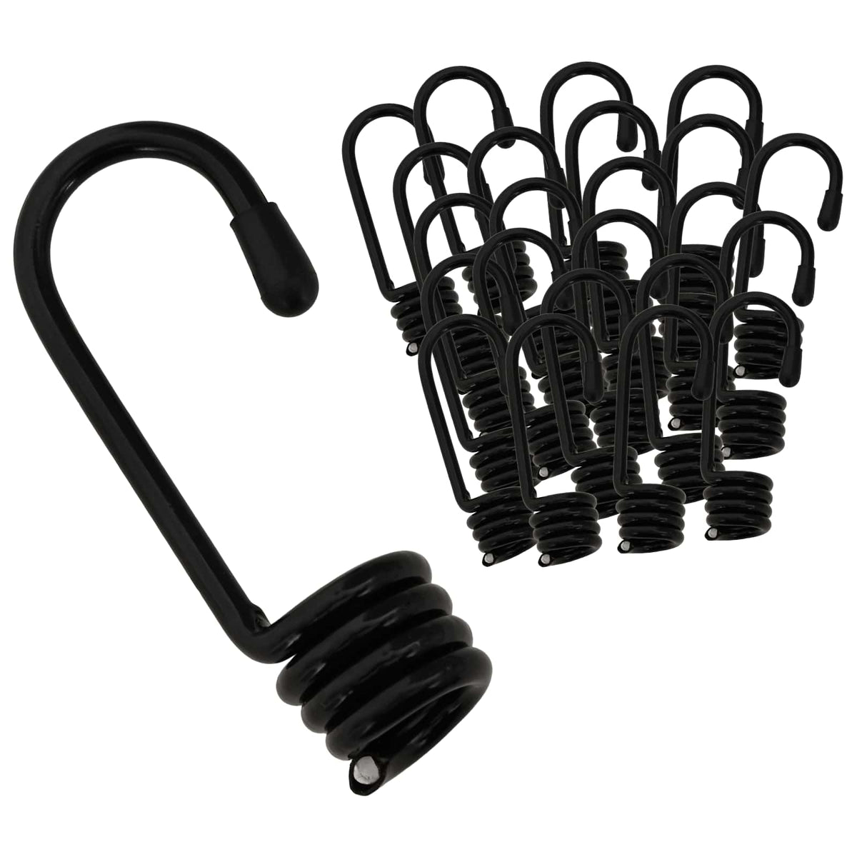 Hooks 100 pcs Black 10 mm x 5 cm Steel