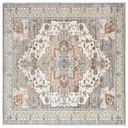Rug ORIZ Brown 160 x 160 cm 100% Polyester