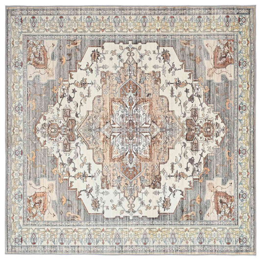 Rug ORIZ Brown 200 x 200 cm 100% Polyester