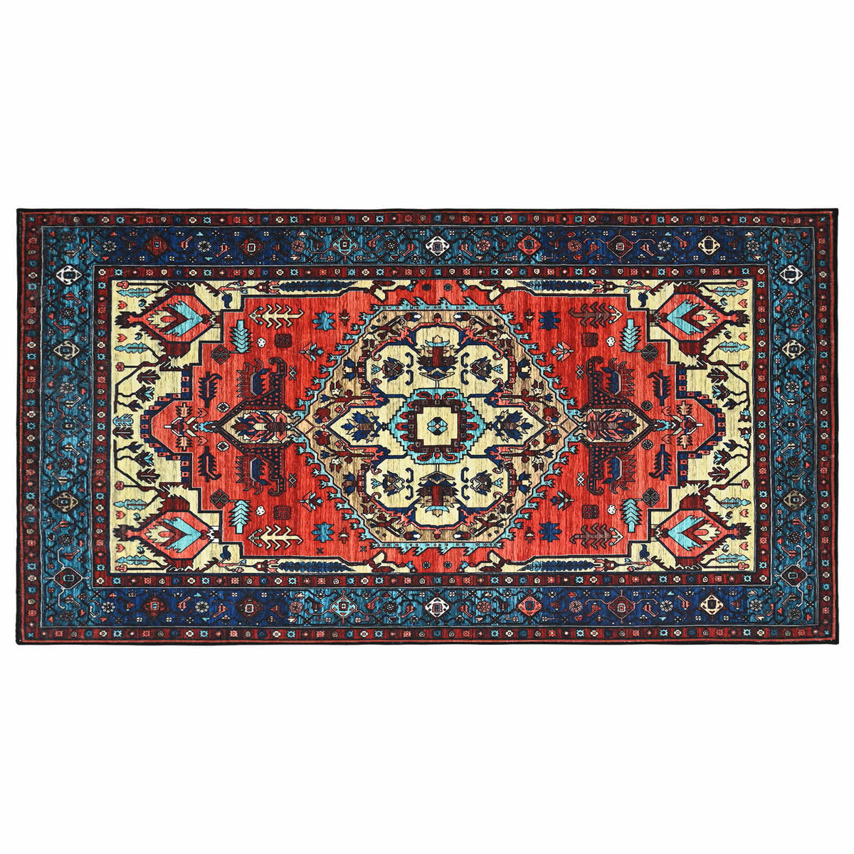 Rug ORIZ Red 80 x 150 cm 100% Polyester