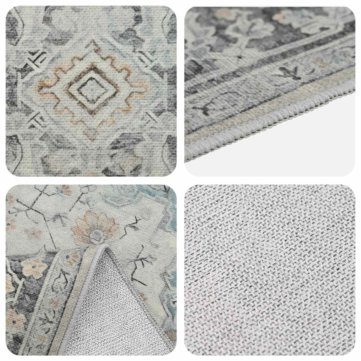 Rug ORIZ Cream 80 x 150 cm 100% Polyester