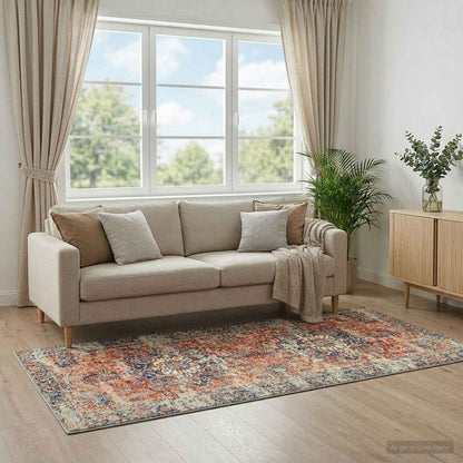 Rug ORIZ Orange 80 x 200 cm 100% Polyester