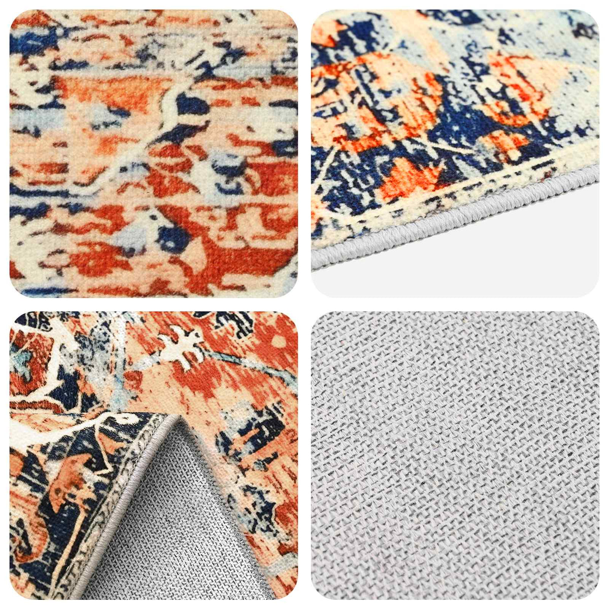 Rug ORIZ Orange 140 x 200 cm 100% Polyester