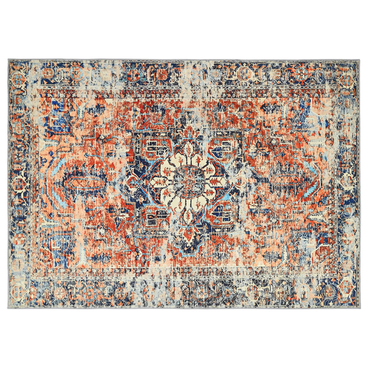 Rug ORIZ Orange 140 x 200 cm 100% Polyester