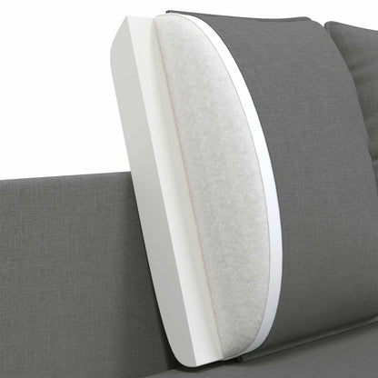 2-Seater Sofa Dark Grey 188 x 81 x 89 cm Fabric