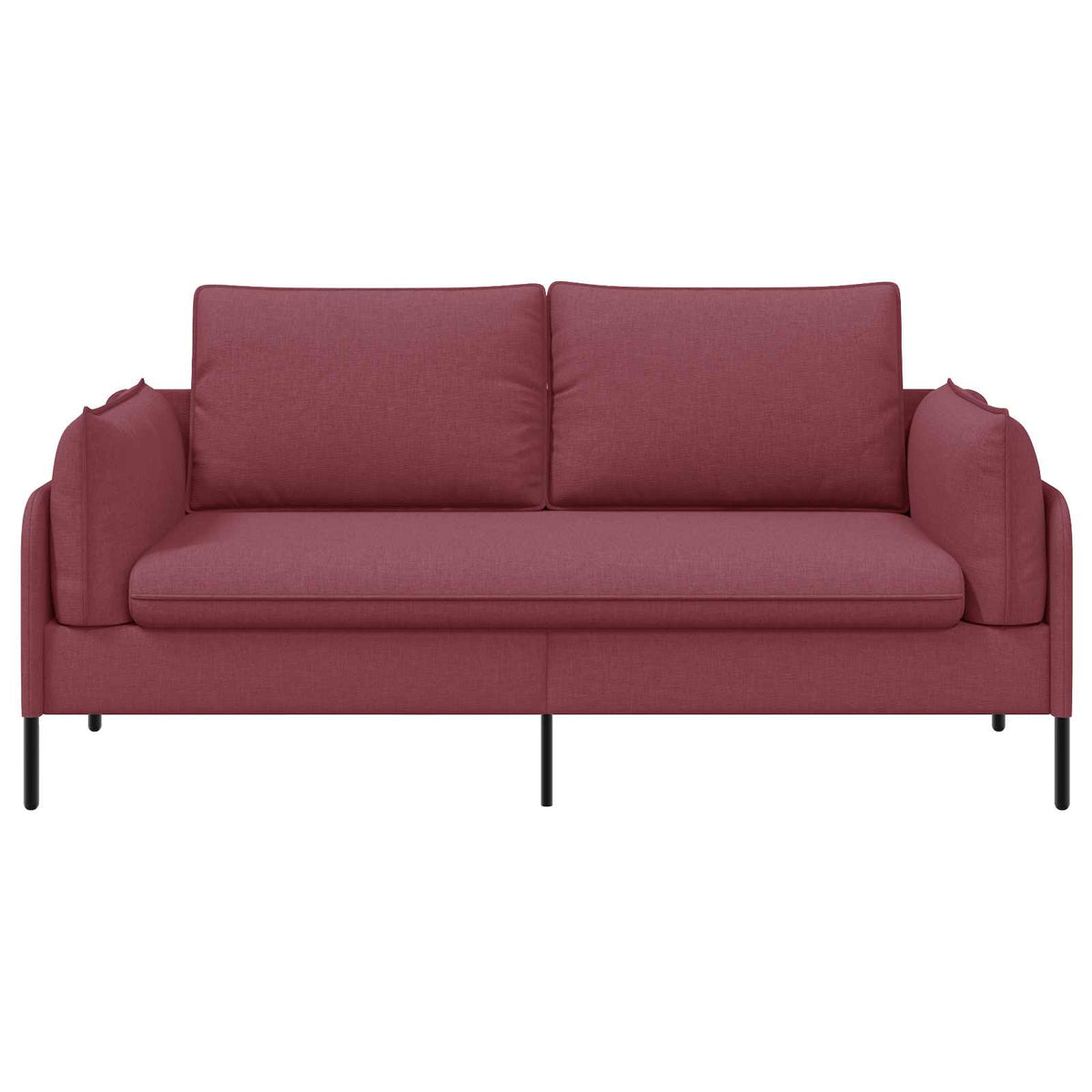 2-Seater Sofa Wine Red 188 x 81 x 89 cm Fabric