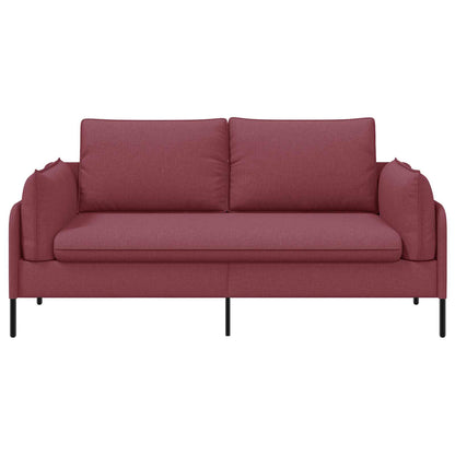 2-Seater Sofa Wine Red 188 x 81 x 89 cm Fabric