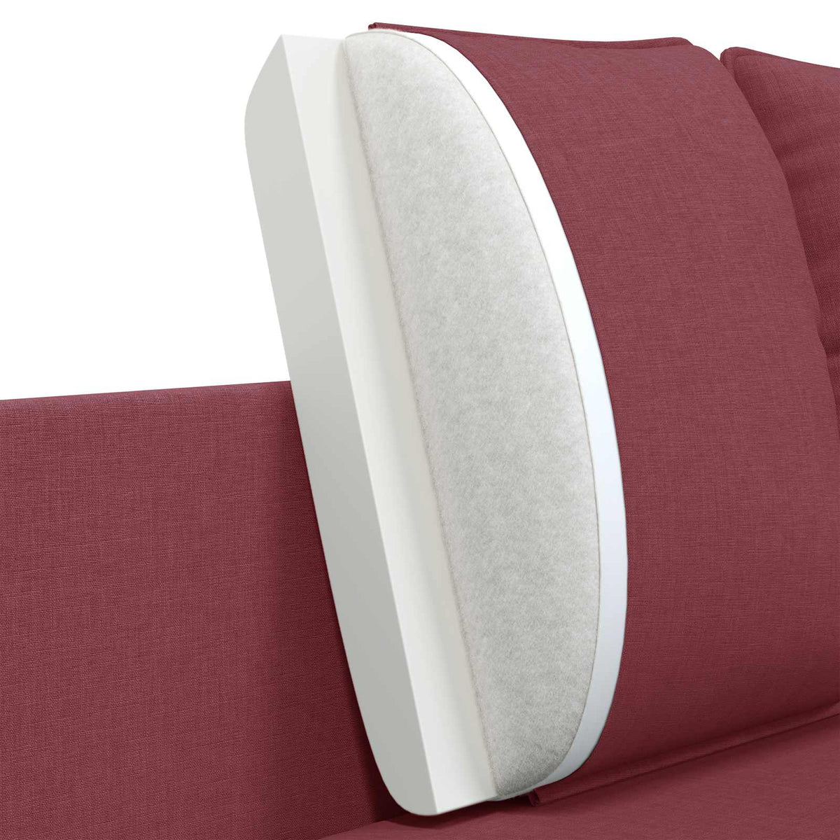 2-Seater Sofa Wine Red 188 x 81 x 89 cm Fabric