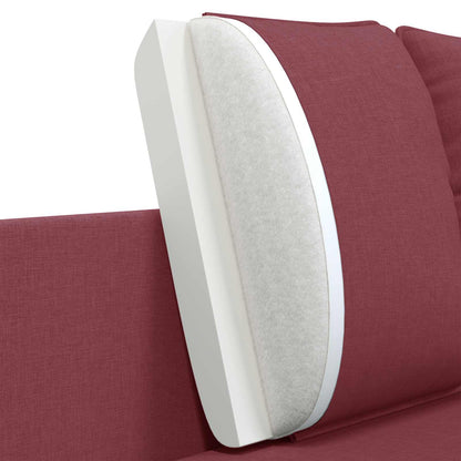 2-Seater Sofa Wine Red 188 x 81 x 89 cm Fabric