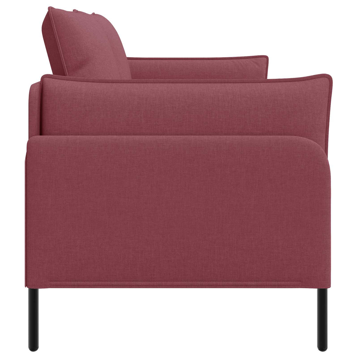 2-Seater Sofa Wine Red 188 x 81 x 89 cm Fabric