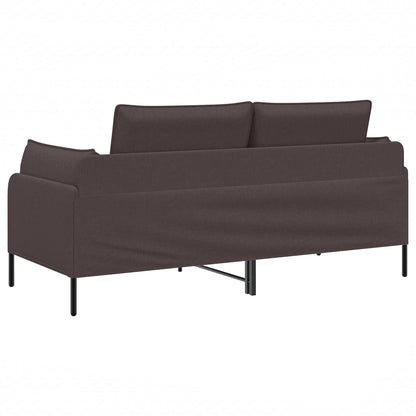 2-Seater Sofa Dark Brown 188 x 81 x 89 cm Fabric