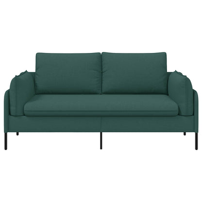 2-Seater Sofa Dark Green 188 x 81 x 89 cm Fabric