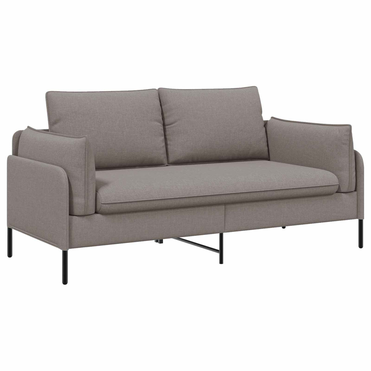 2-Seater Sofa Taupe 188 x 81 x 89 cm Fabric