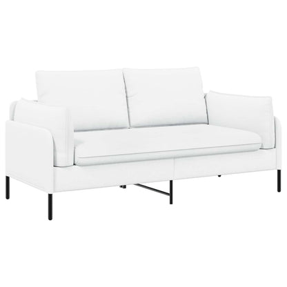 2-Seater Sofa White 188 x 81 x 89 cm Fabric