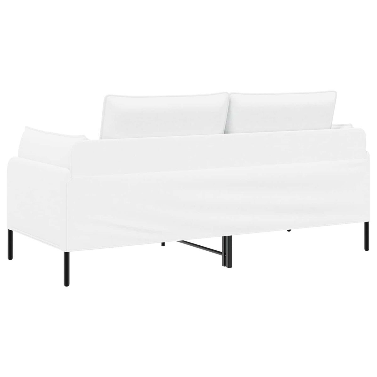 2-Seater Sofa White 188 x 81 x 89 cm Fabric