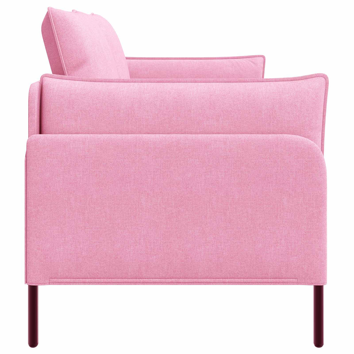 2-Seater Sofa Pink 188 x 81 x 89 cm Fabric