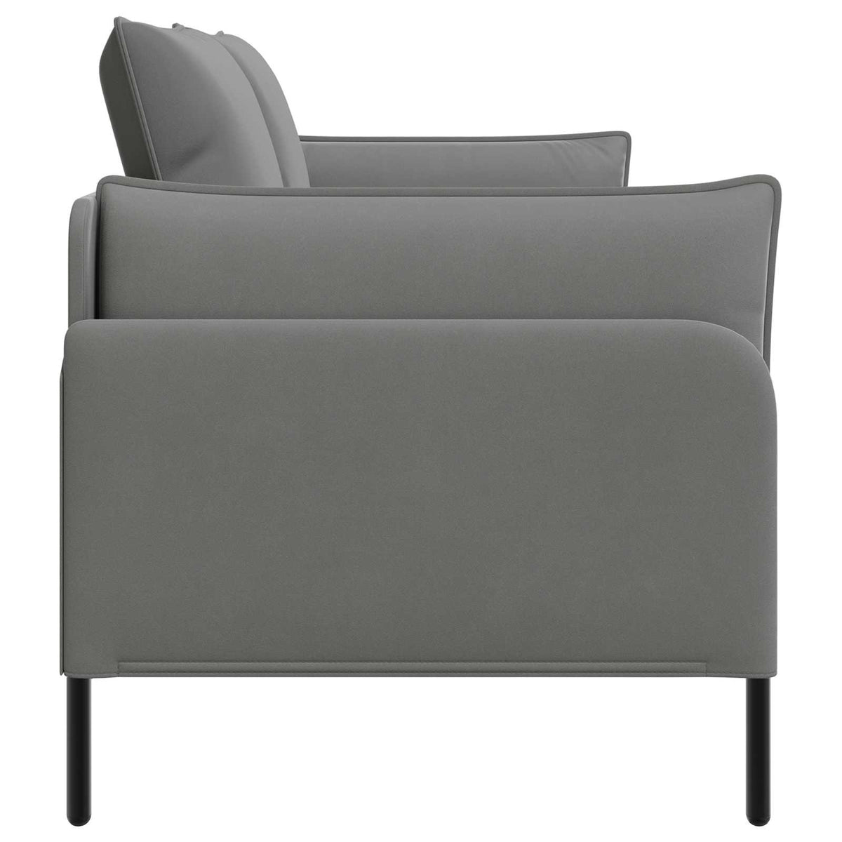 2-Seater Sofa 2-Seater Dark Grey 188 x 81 x 89 cm Velvet
