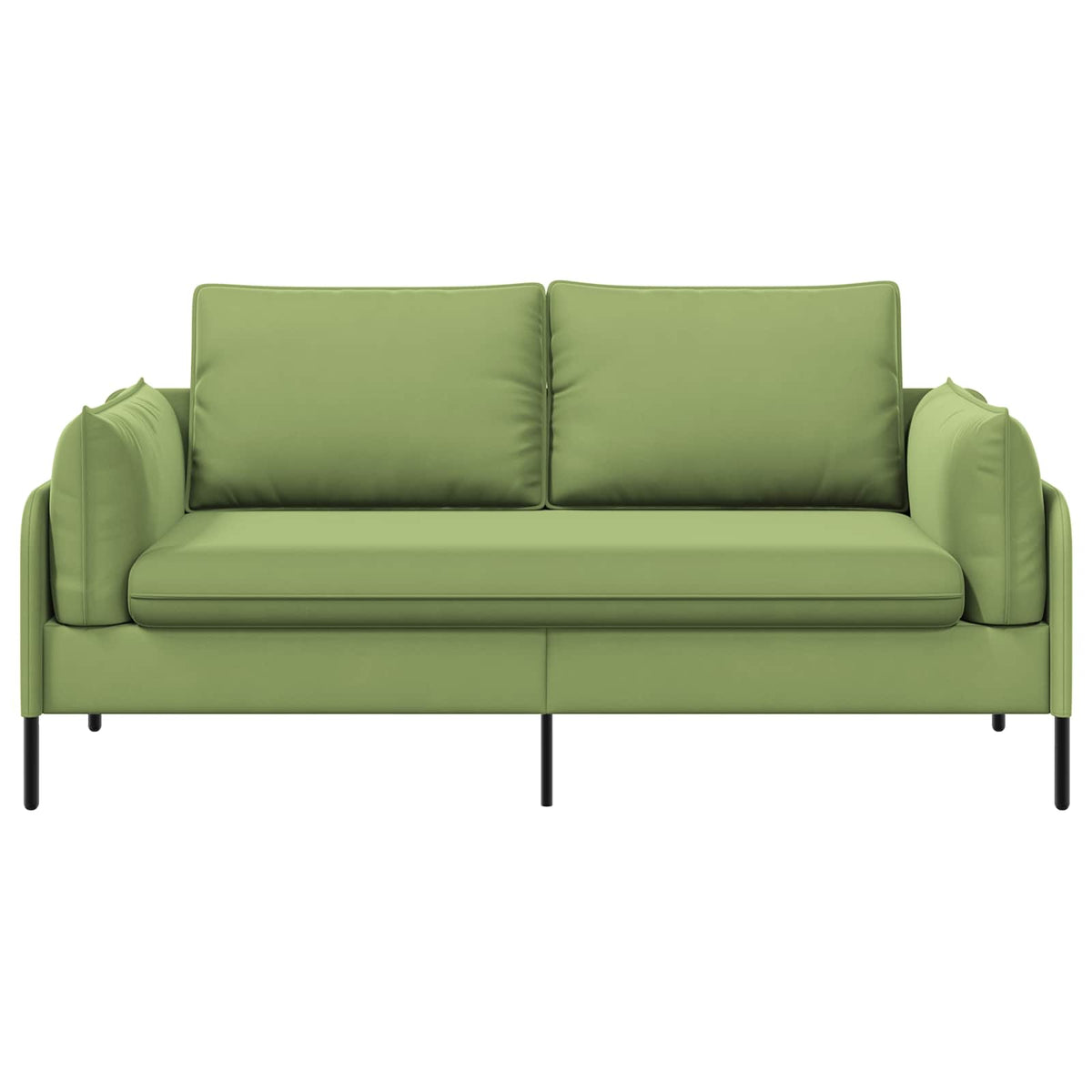 2-Seater Sofa 2-Seater Light Green 188 x 81 x 89 cm Velvet