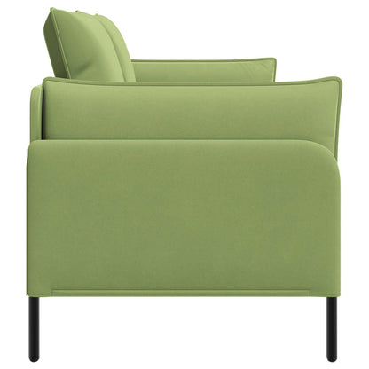 2-Seater Sofa 2-Seater Light Green 188 x 81 x 89 cm Velvet