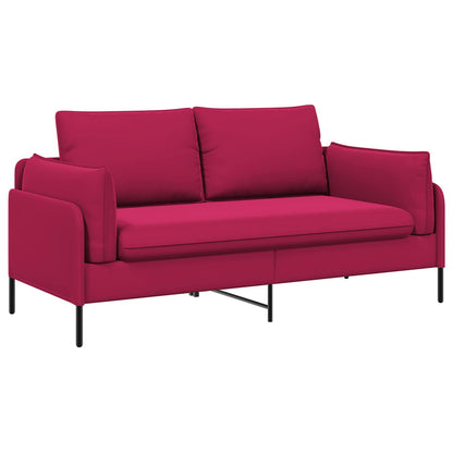 2-Seater Sofa 2-Seater Wine Red 188 x 81 x 89 cm Velvet