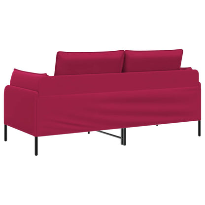2-Seater Sofa 2-Seater Wine Red 188 x 81 x 89 cm Velvet