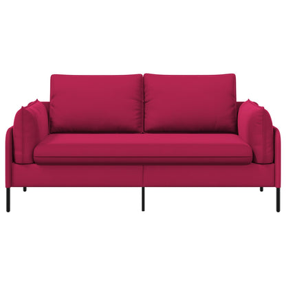 2-Seater Sofa 2-Seater Wine Red 188 x 81 x 89 cm Velvet
