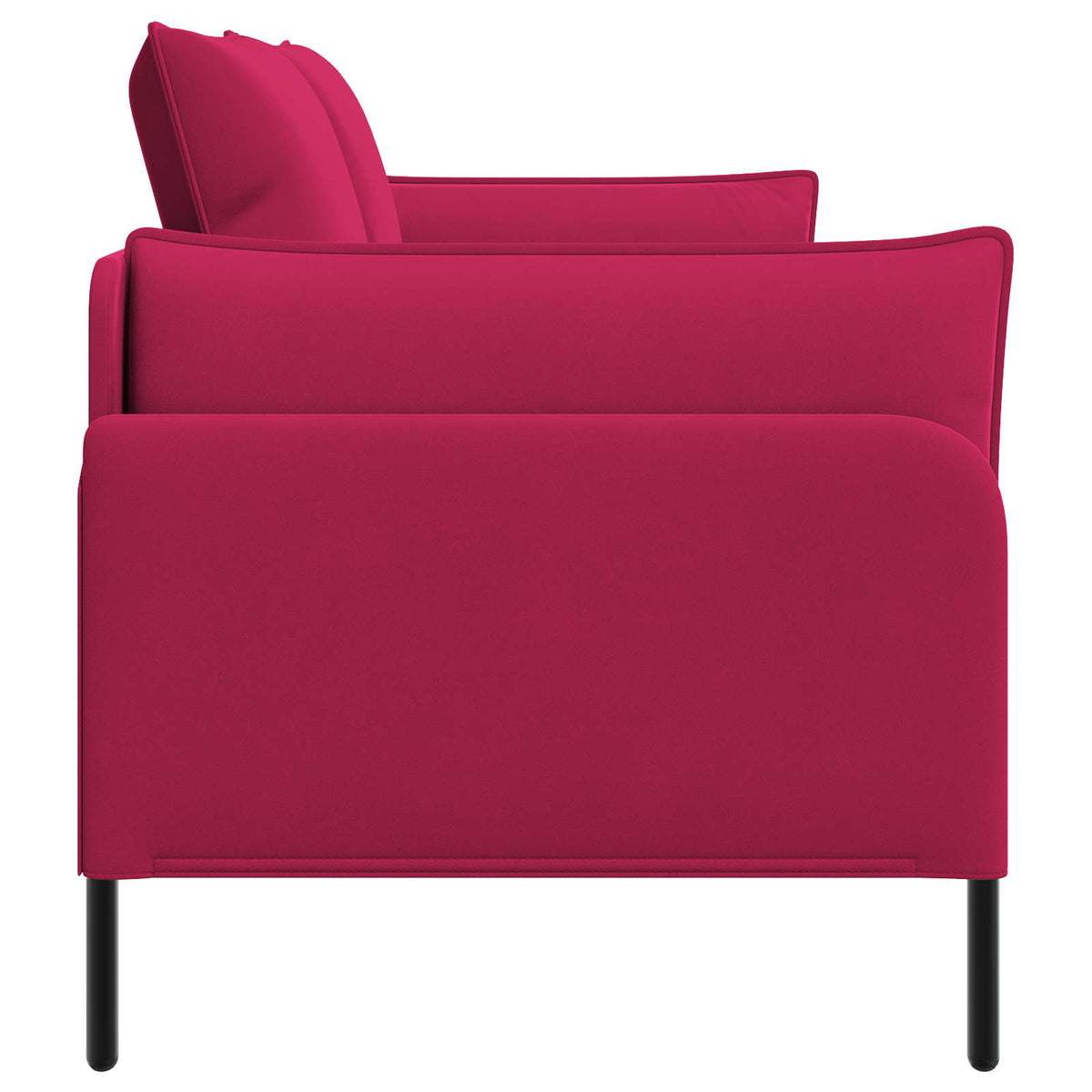 2-Seater Sofa 2-Seater Wine Red 188 x 81 x 89 cm Velvet