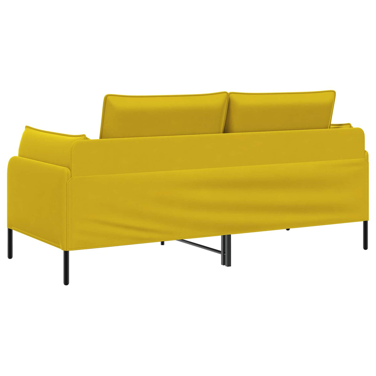 2-Seater Sofa 2-Seater Yellow 188 x 81 x 89 cm Velvet