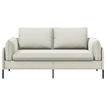2-Seater Sofa 2-Seater Cream 188 x 81 x 89 cm Velvet