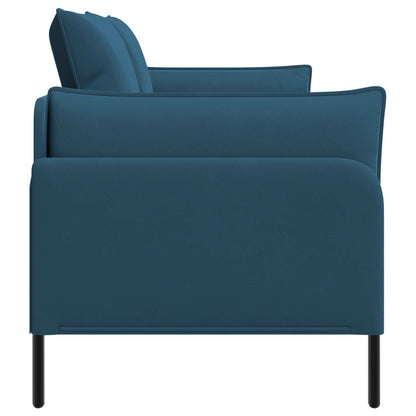 2-Seater Sofa 2-Seater Blue 188 x 81 x 89 cm Velvet