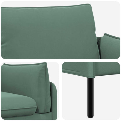 2-Seater Sofa Sea Green 188 x 81 x 89 cm Velvet