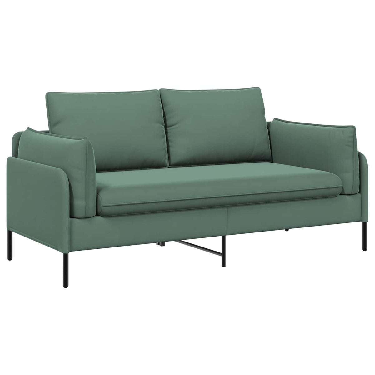 2-Seater Sofa Sea Green 188 x 81 x 89 cm Velvet