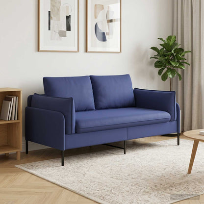 2-Seater Sofa 2-Seater Police Blue 188 x 81 x 89 cm Velvet